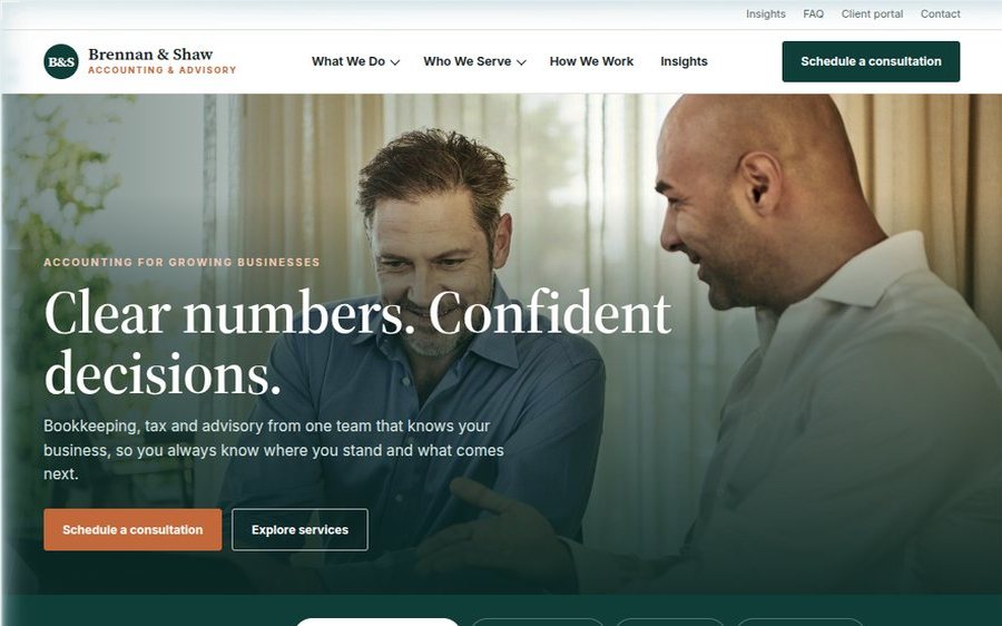 Brennan & Shaw Accounting sample website