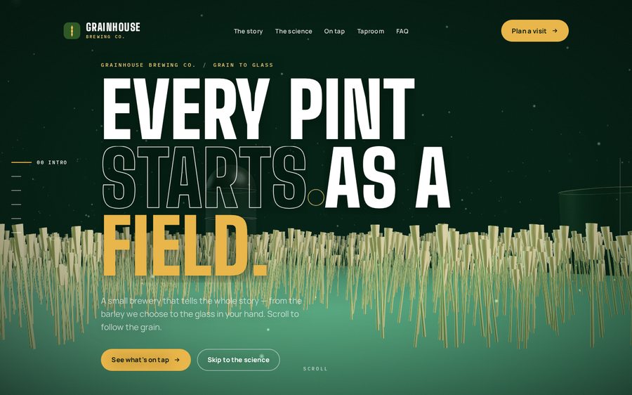 Grainhouse Brewing Co. sample website by Cheap Cheap Websites