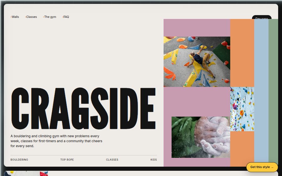 Cragside Climbing sample website by Cheap Cheap Websites