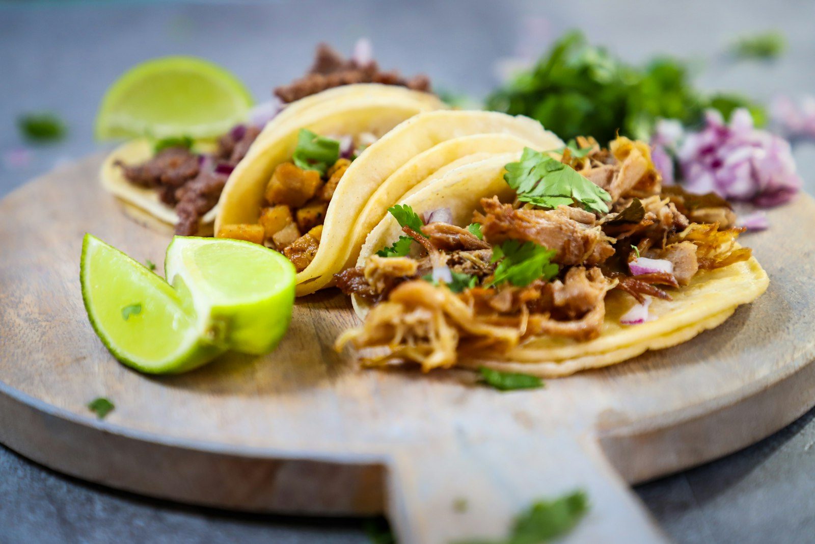 Birria tacos with lime