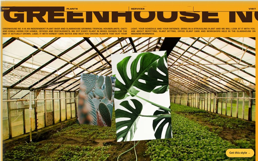 Greenhouse No. 9 sample website by Cheap Cheap Websites
