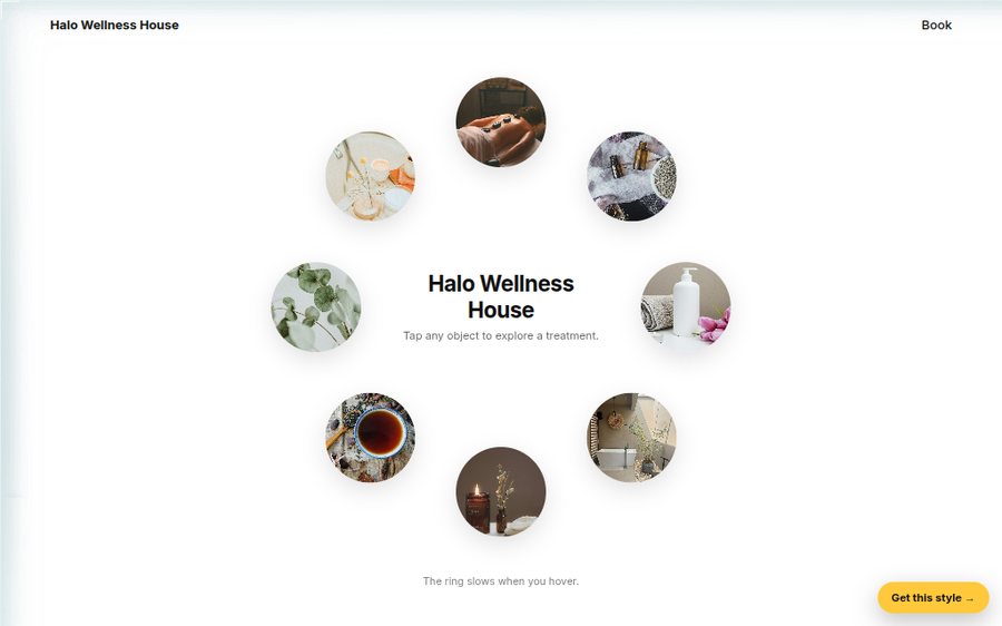Halo Wellness House sample website by Cheap Cheap Websites