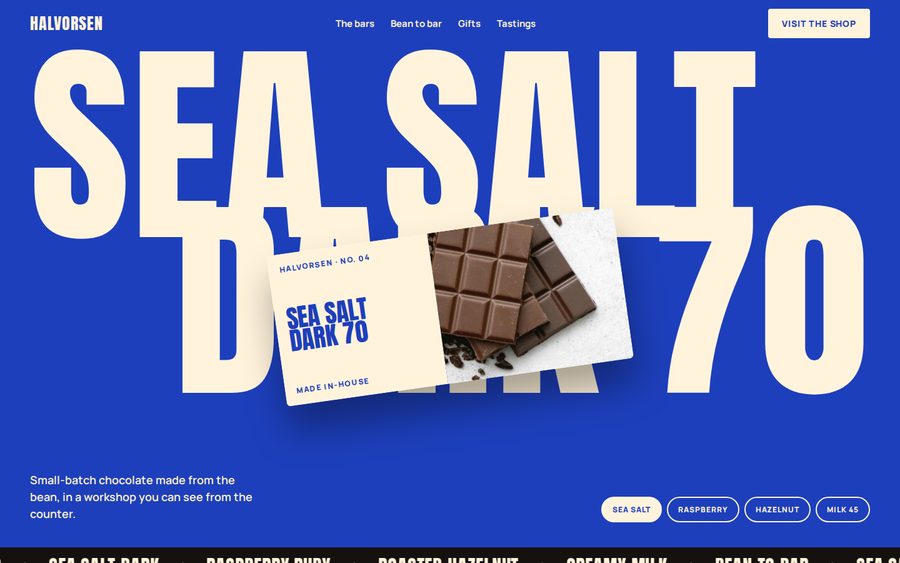 Halvorsen Chocolate Works sample website by Cheap Cheap Websites
