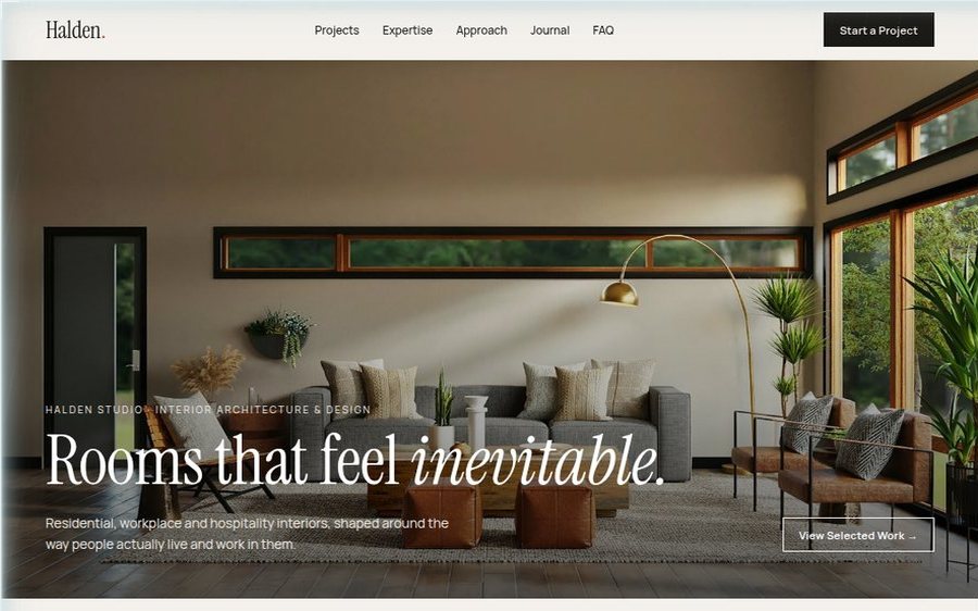Halden Studio sample website