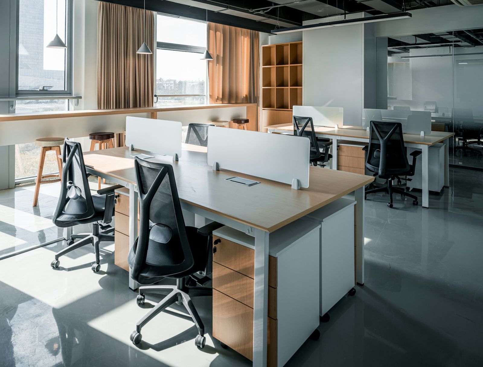 Bright open workplace
