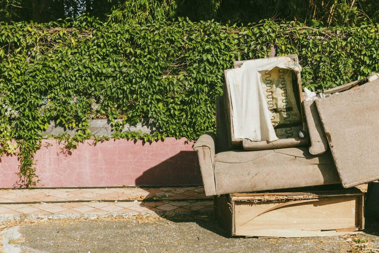 Old TV and furniture