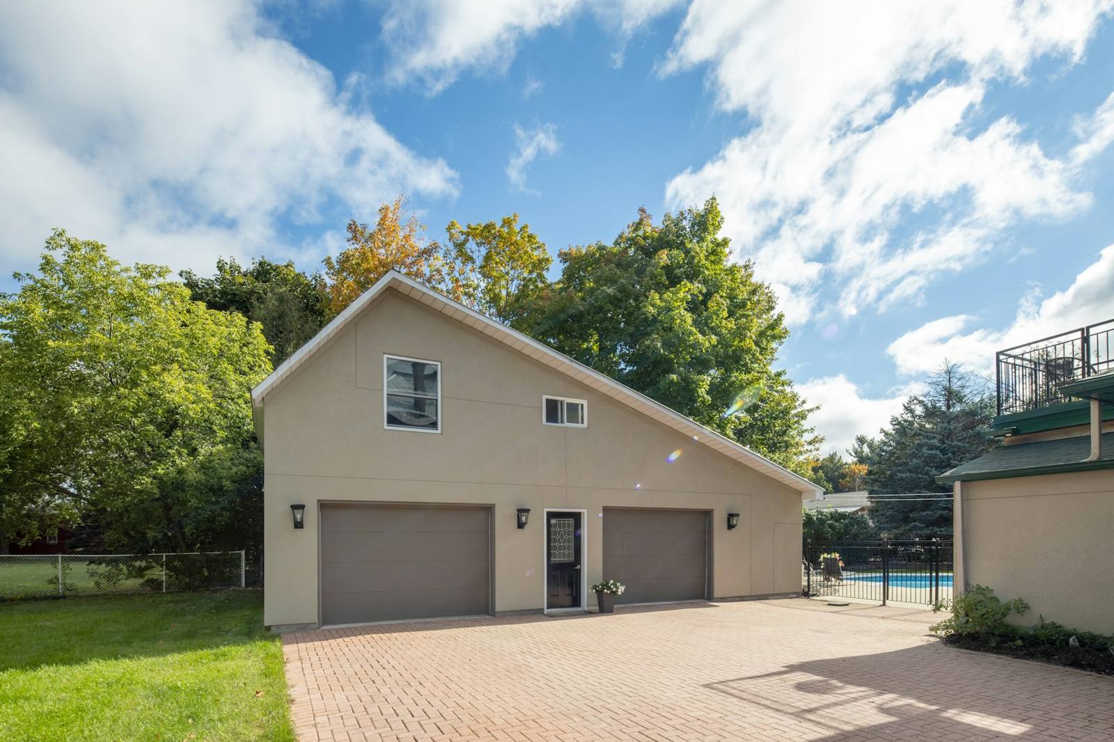 Detached two-car garage with apartment above