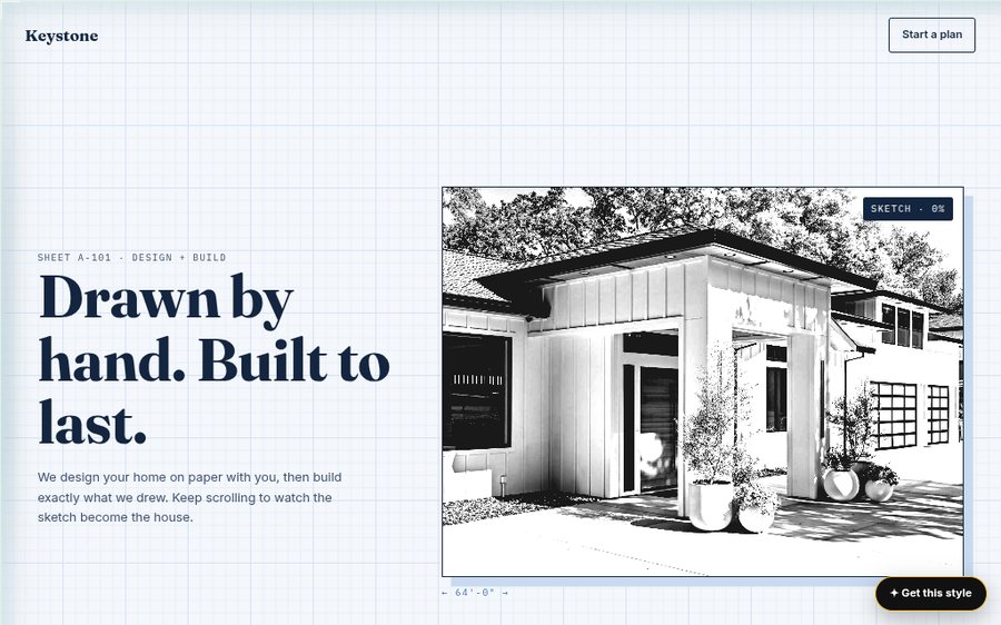 Keystone Custom Builders sample website by Cheap Cheap Websites