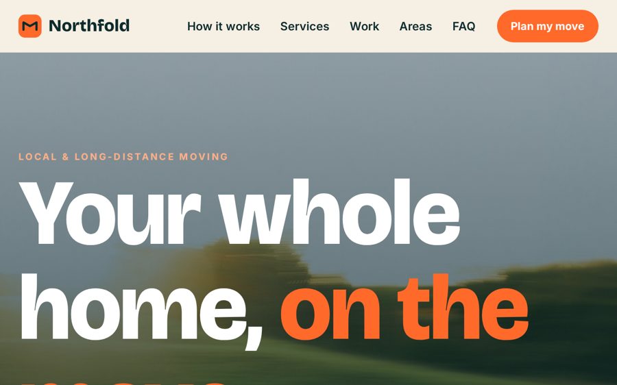 Northfold Moving Co. sample website by Cheap Cheap Websites