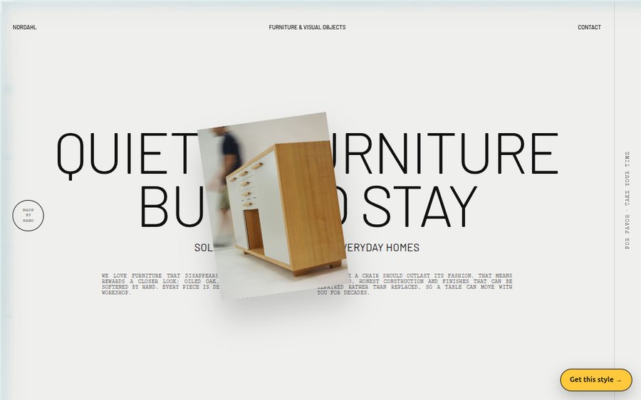 Nordahl Furniture sample website by Cheap Cheap Websites