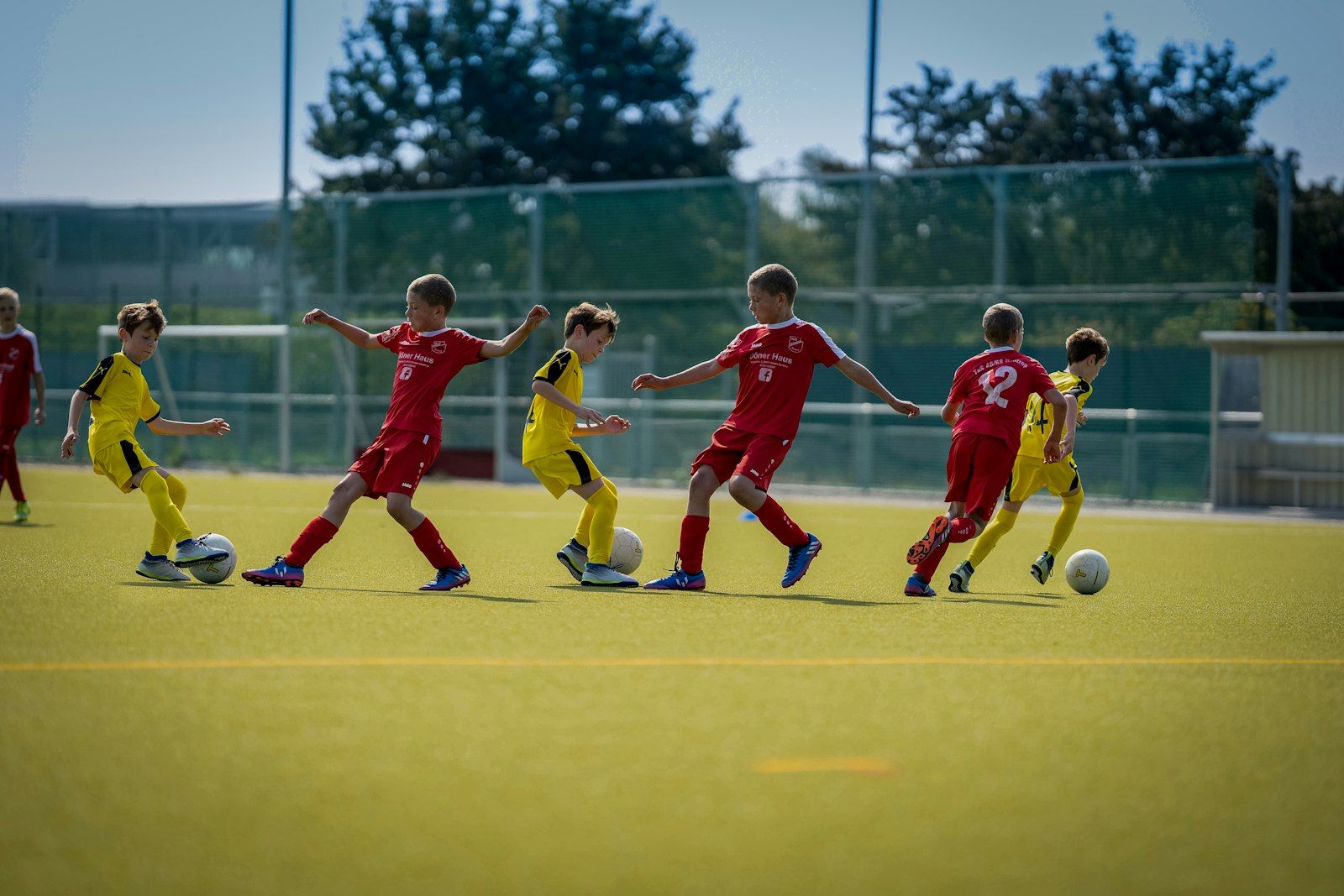 Young players in a Foundations session