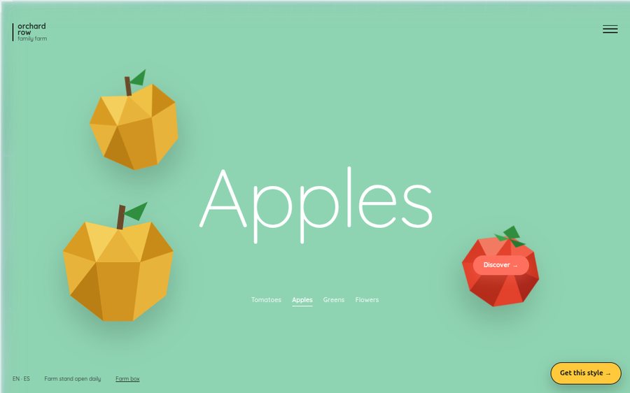 Orchard Row Farm sample website by Cheap Cheap Websites