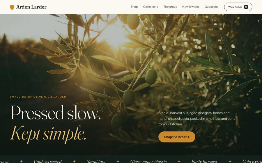 Arden Larder sample website by Cheap Cheap Websites