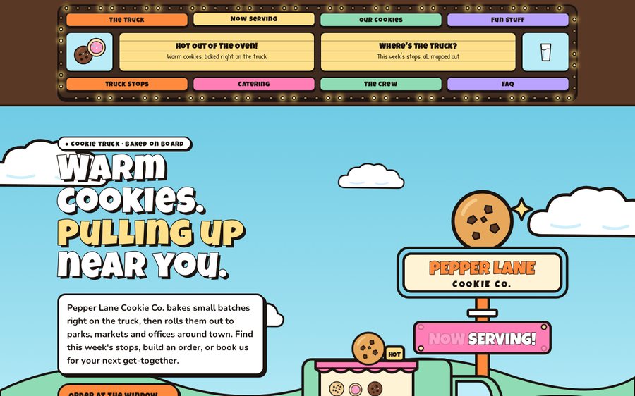 Pepper Lane Cookie Co. sample website by Cheap Cheap Websites
