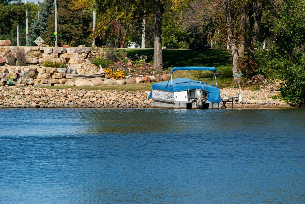 A boat on the water