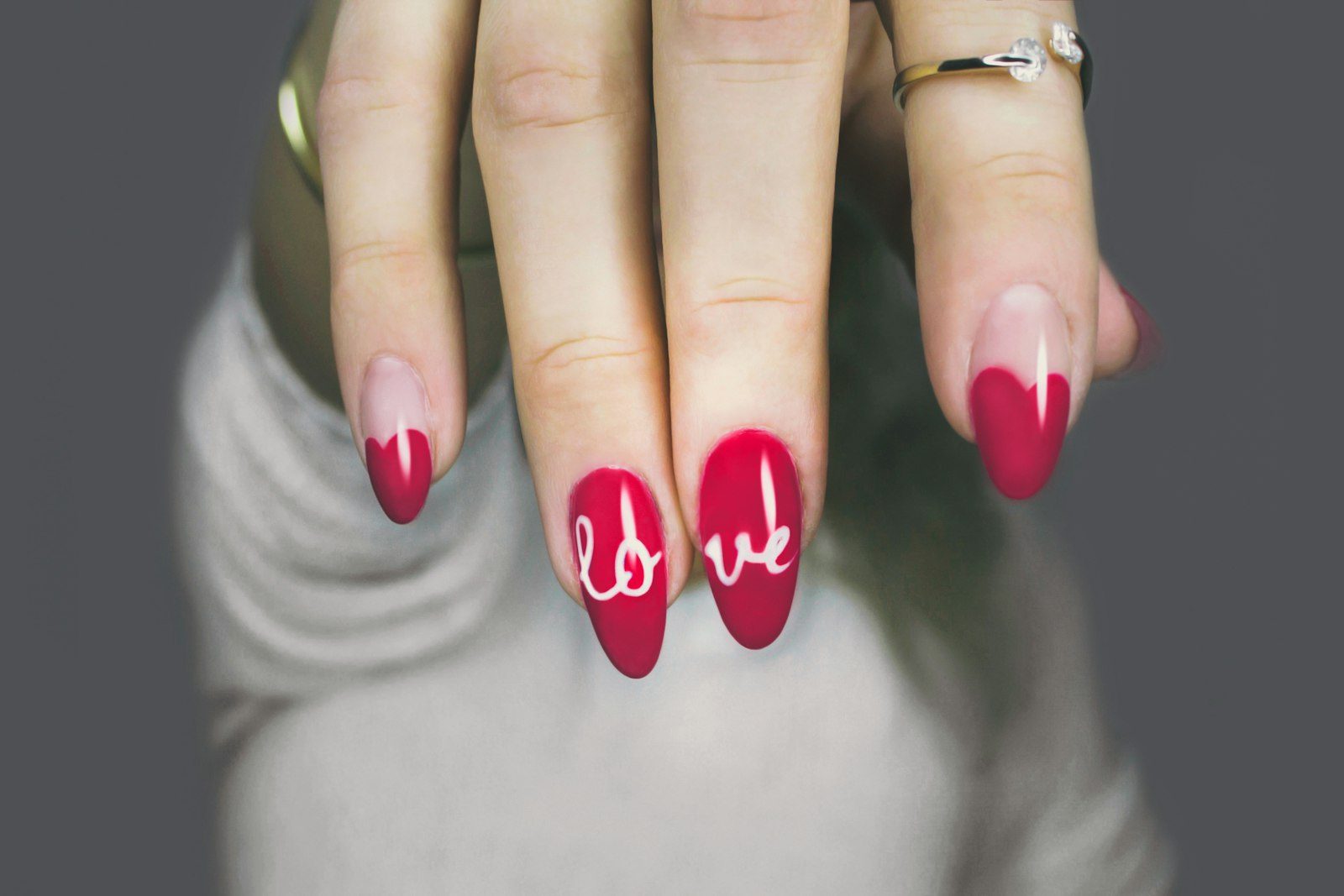 Cherry Lacquer nail set