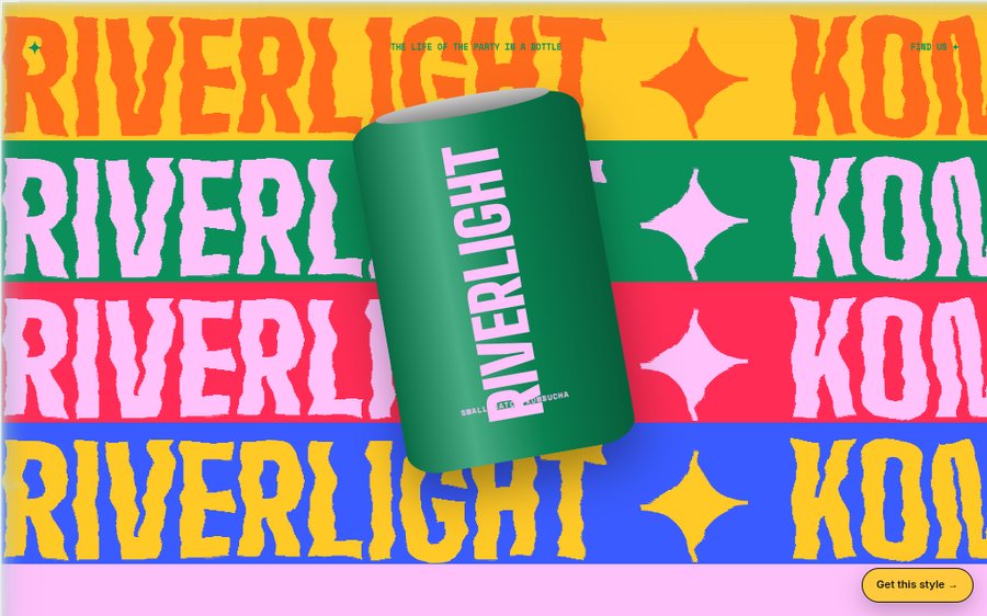 Riverlight Kombucha Co. sample website by Cheap Cheap Websites