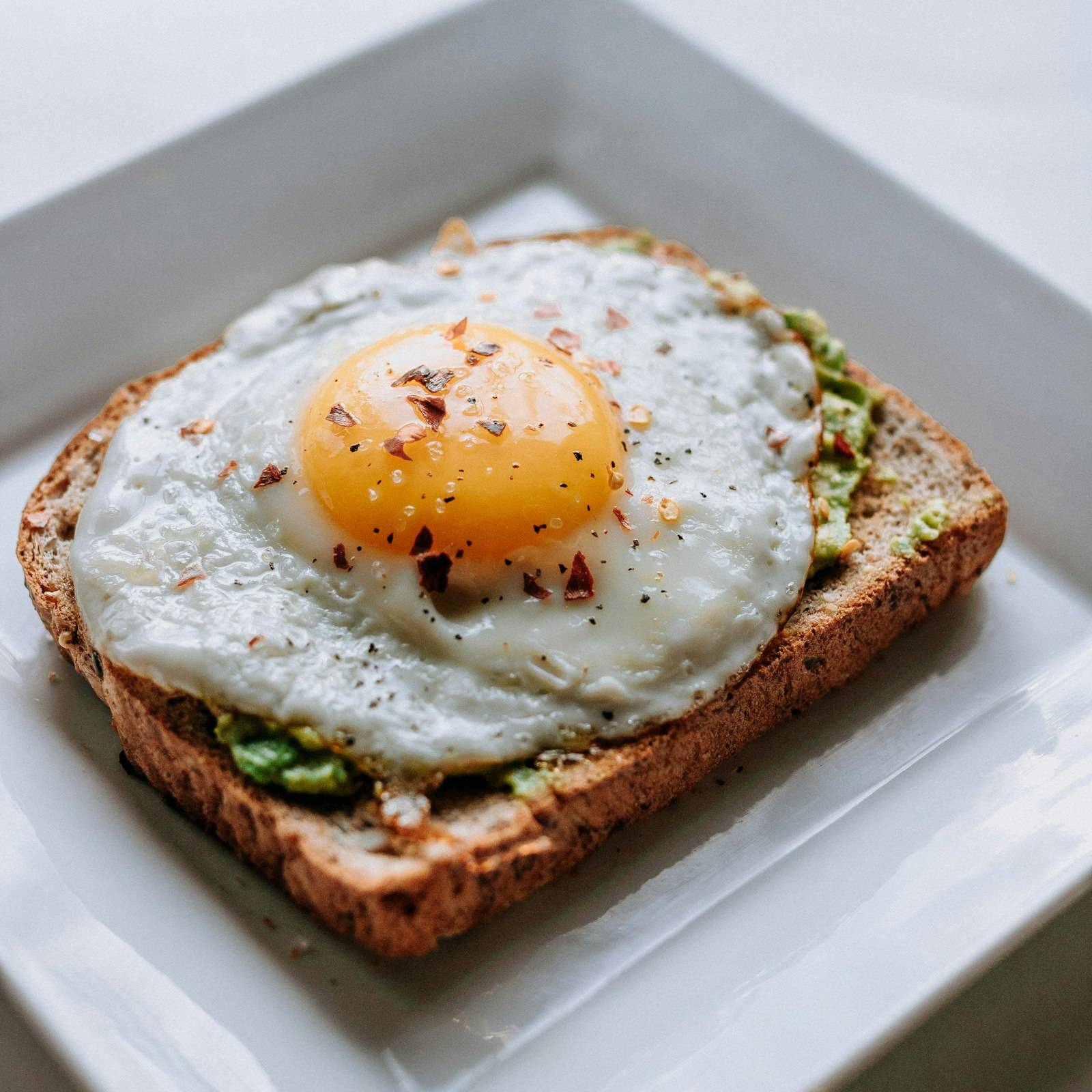 Fried egg on toast