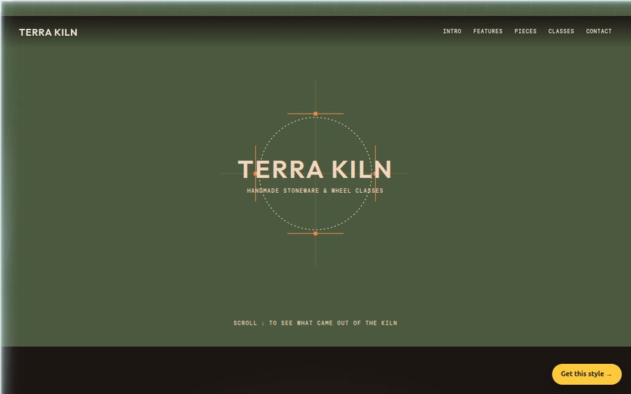 Terra Kiln Ceramics sample website by Cheap Cheap Websites