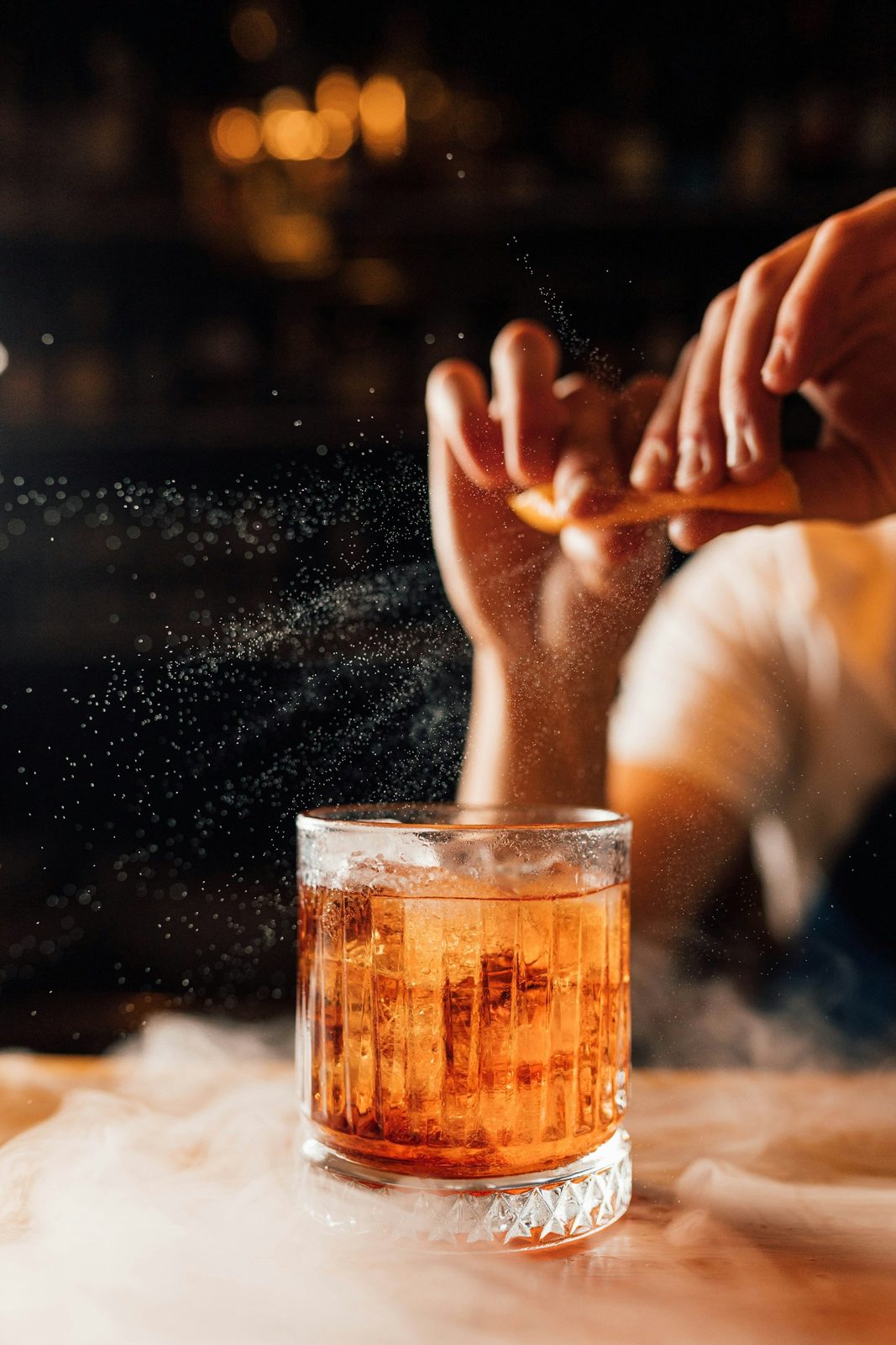 A smoked cocktail