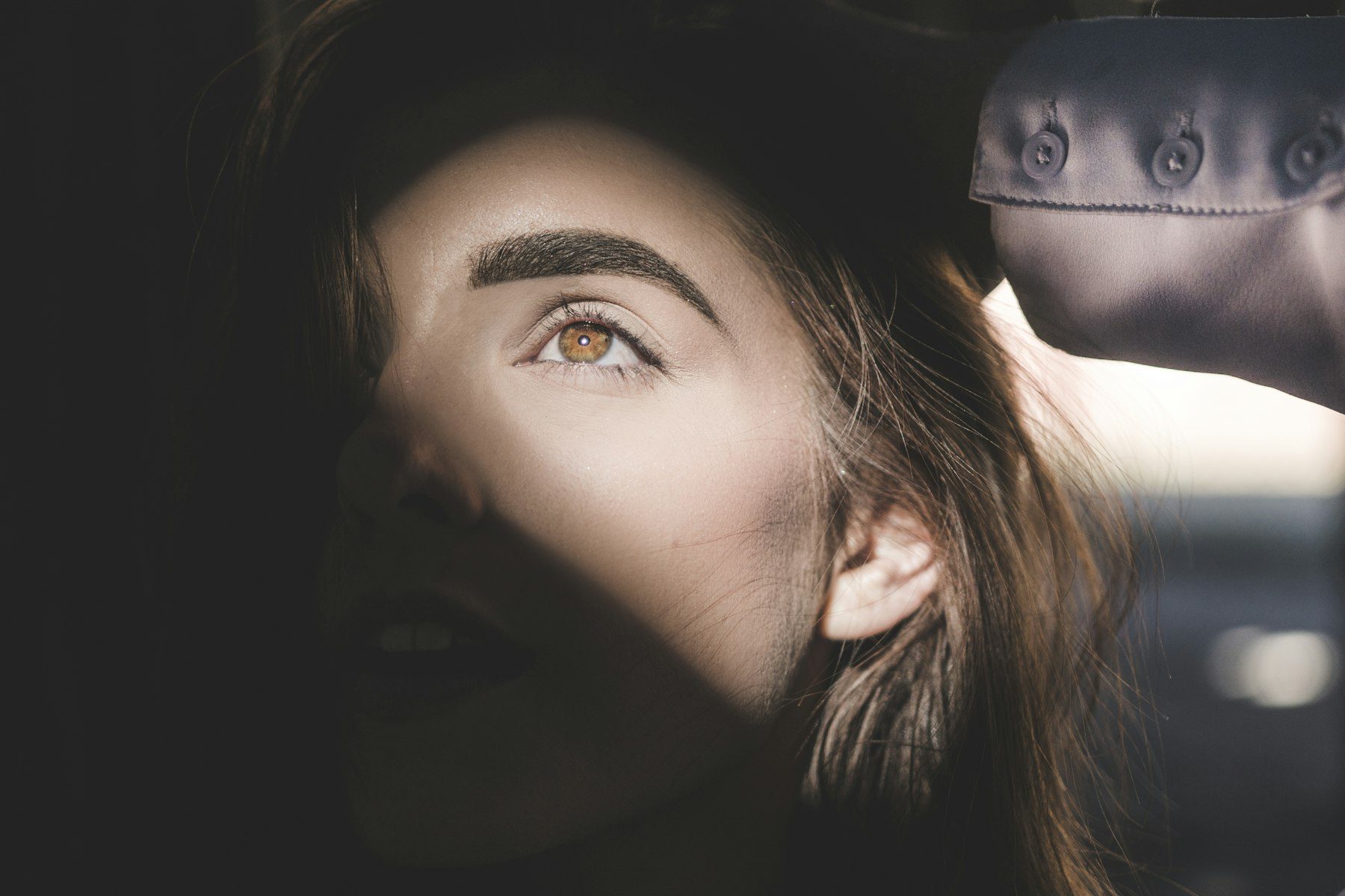 Woman looking up